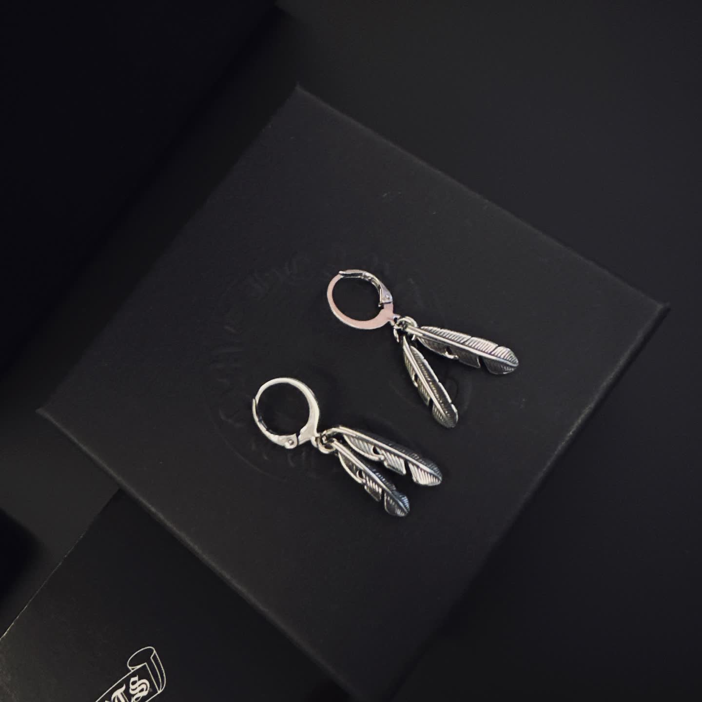 Chrome Hearts Feather Earrings